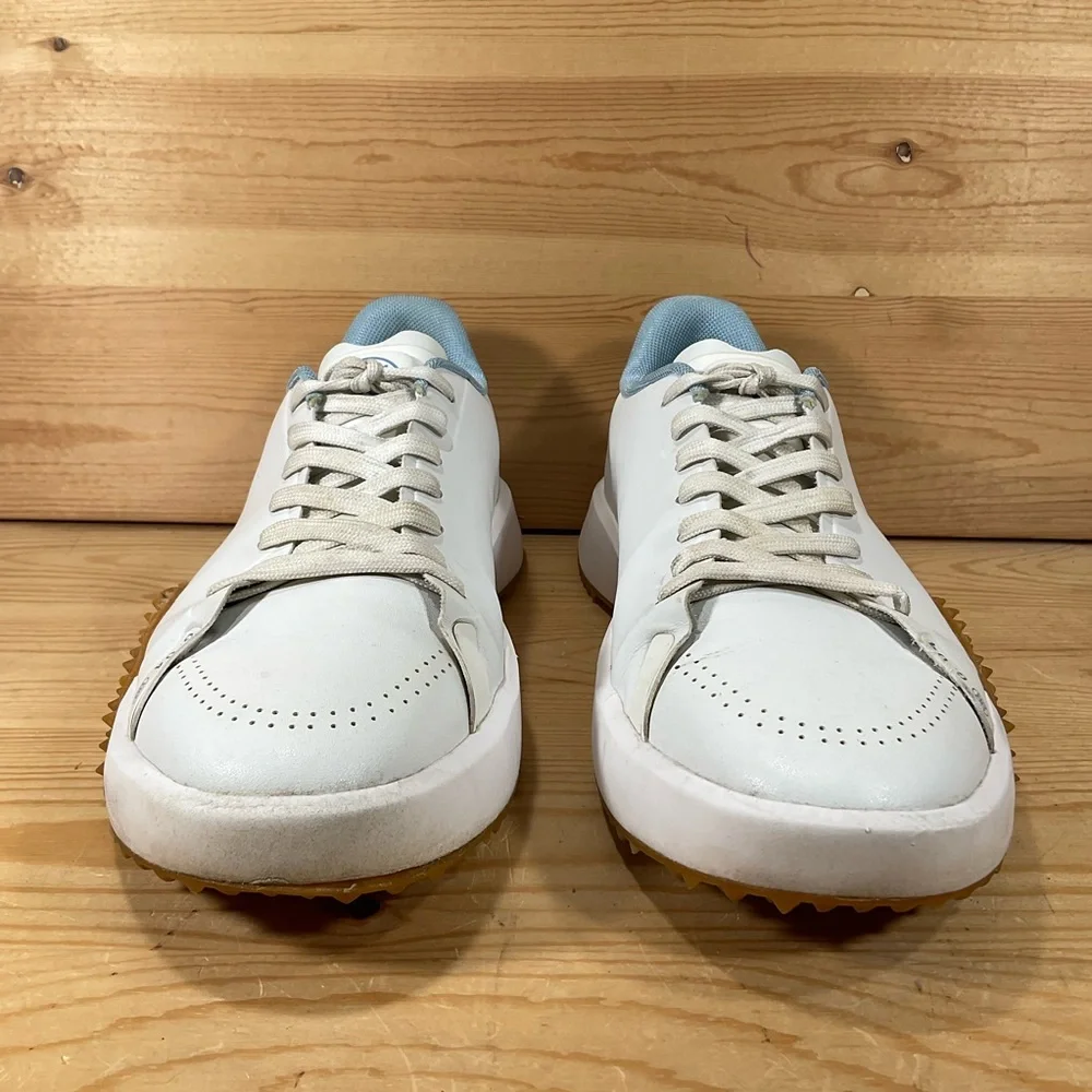 G/Fore Fore G4 G.112 Golf Shoe Mens 9.5 White Light Blue Gum Snow/Baja GMF000067